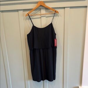 NWT Merona Black Pleated Dress